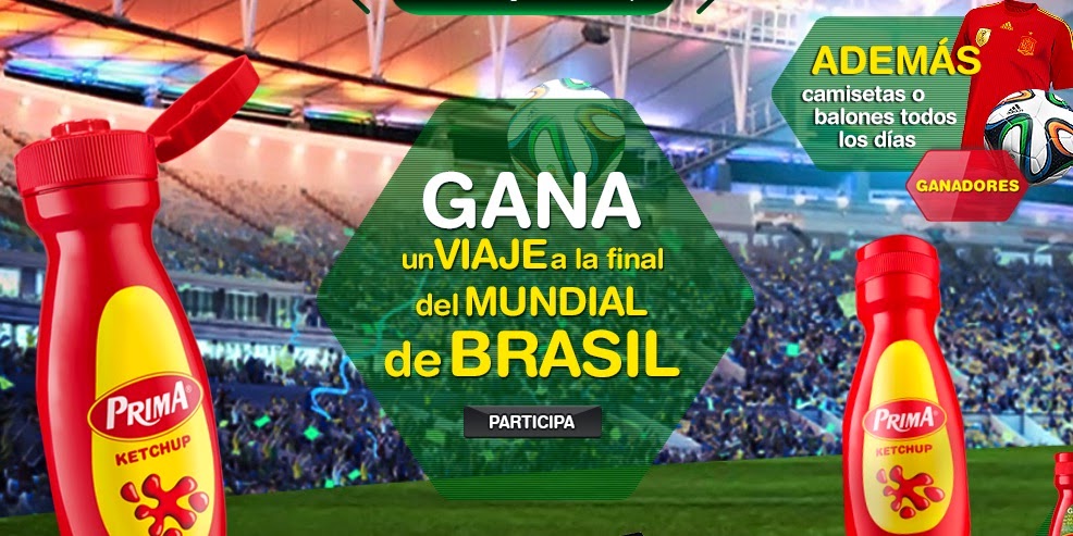 Mundial de Brasil 2014 gratis con Prima