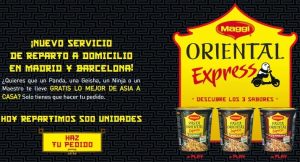 muestra gratis maggi con panda geisha