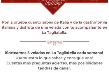 cenas gratis en La Tagliatella