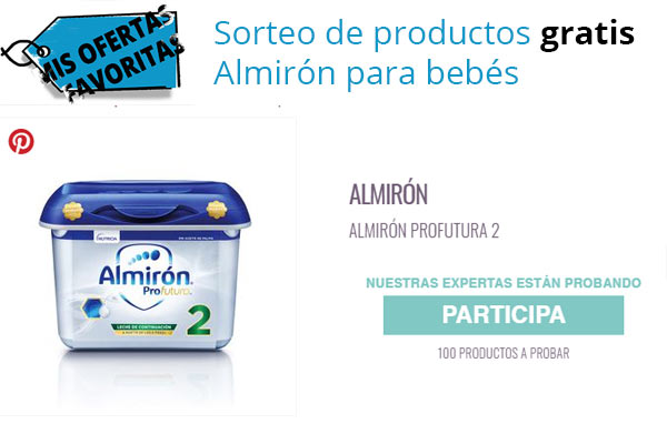 Productos gratis Bebés Almirón Sorteo Almirón productos gratis