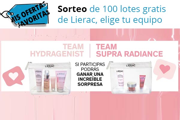 Sorteo lotes gratis lierac