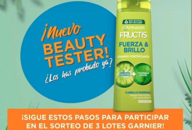 Sorteo de Garnier para ganar 3 lotes como Beauty Tester