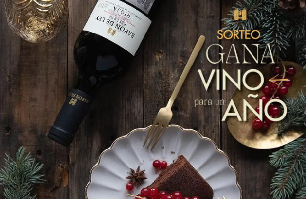 Sorteo de Barón de Ley para ganar 1 año de vino