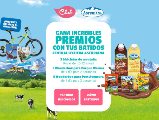 Sorteo de Central Lechera Asturiana para ganar pases a Port Aventura y bicis