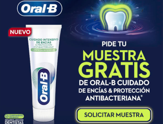 Participa para ganar una de las muestras gratis de Oral-B Cuidado Encías