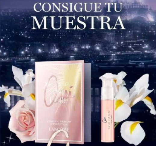 Obtén una muestra gratis del perfume Oui de Lancôme
