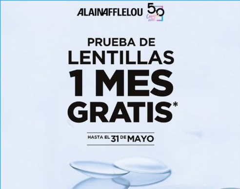 Participa pagar ganar 1 mes gratis de Lentillas Alain Afflelou