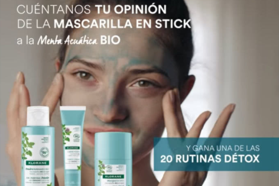 Sorteo de Klorane para ganar rutinas Detox de Menta Acuática BIO