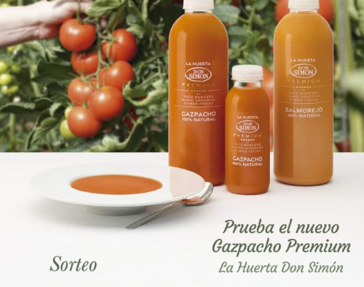 Sorteo para ganar uno de 100 lotes de Gazpacho y Salmorejo Don Simón