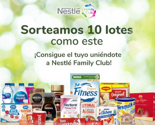 Participa para ganar uno de los 10 mega lotes de Nestlé