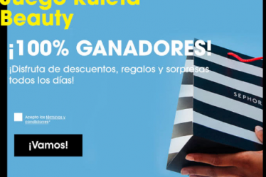 Juega con la ruleta de la suerte con 10 descuentos Sephora distintos