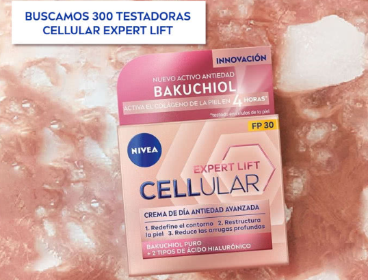 Nivea está buscando 300 testadoras de Cellular Expert Lift