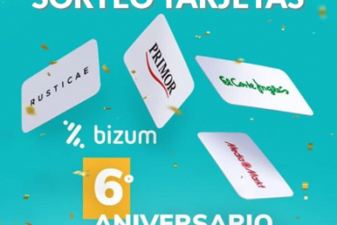 Participa en el sorteo de Bizum de 6 tarjetas de regalo