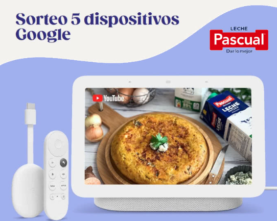 Sorteo de Pascual de 2 Google Nest y 3 Chromecast