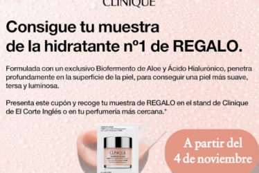 Clinique está repartiendo muestras de Moisture Surge 100 Horas
