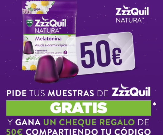 Participa en el sorteo de ZzzQuil de muestras y tarjetas de 300