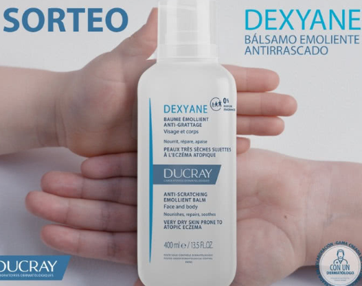 sorteo de ducray de 20 bálsamos emolientes Dexyane