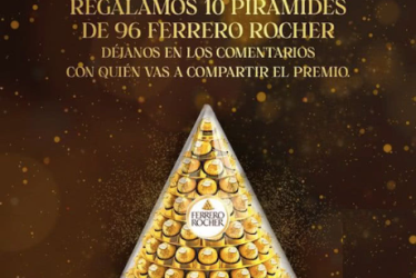 Sorteo de Ferrero Rocher para ganar una pirámide con 96 bombones