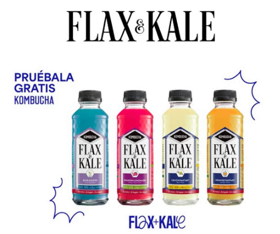 Obtén un reembolso para probar la Kombucha de Flax and Kale