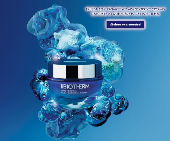 Consigue una piel más lisa y luminosa con la muestra gratis de Blue Pro-Retinol Multicorrect Cream de Biotherm