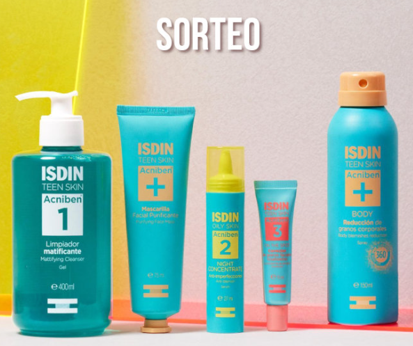 Sorteo de Isdin para ganar un Lote de Productos Acniben