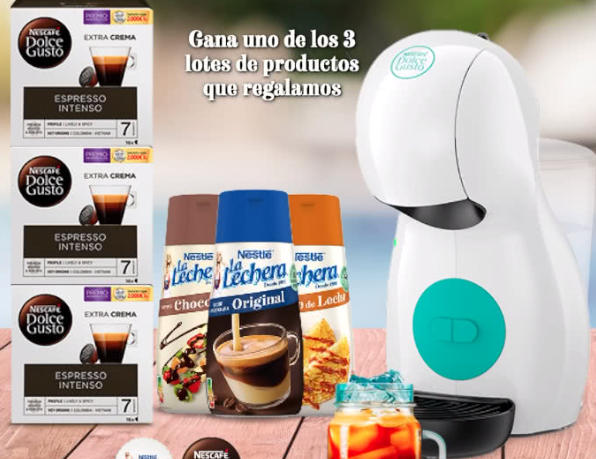 sorteo de La Lechera y Dolce Gusto