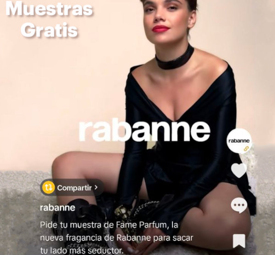 Consigue una muestra gratis de Fame Parfum de Paco Rabanne