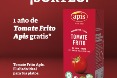 sorteo de Apis de 2 premios de 1 año de tomate frito