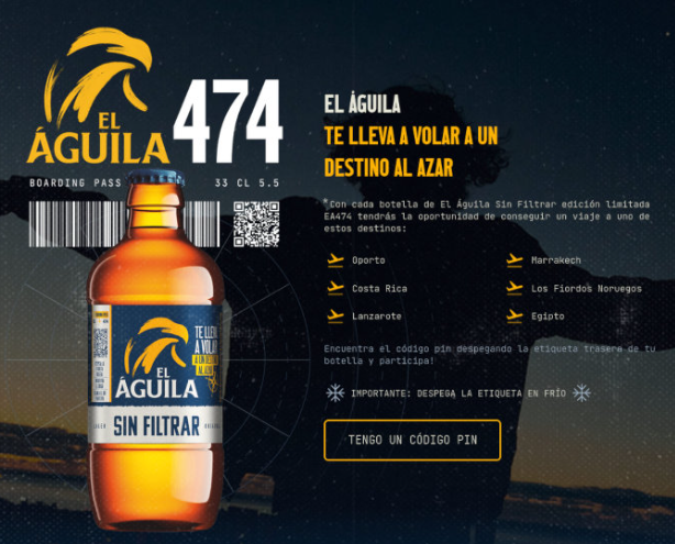 Gana uno de 50 viajes en el sorteo de El Águila