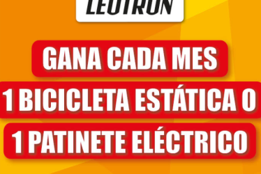 sorteo de Leotron de 5 bicicletas estáticas y 6 patinetes
