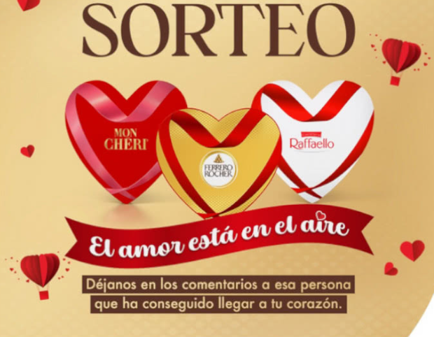 sorteo de Ferrero Rocher de 3 cajas de chocolates