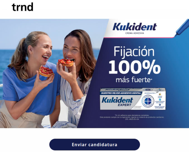 únete a la campaña de Trnd para ser una de las probadoras de Kukident