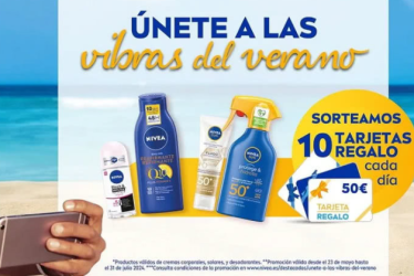 Sorteo de NIVEA de 600 tarjeas de regalo 50 euros